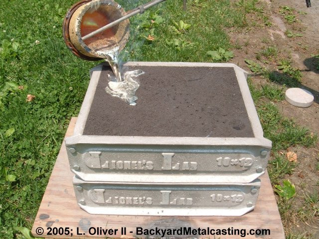 Backyard Metal Casting
 A homemade waste oil burner