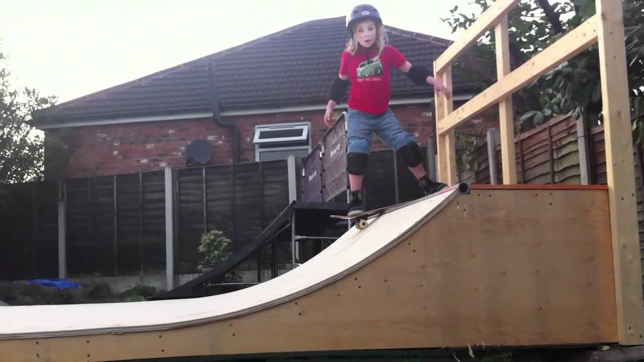 Backyard Mini Ramp
 Jake on the backyard mini ramp