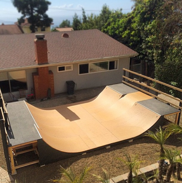 Backyard Mini Ramp
 SKATE HOME Would you like this ramp in your backyard