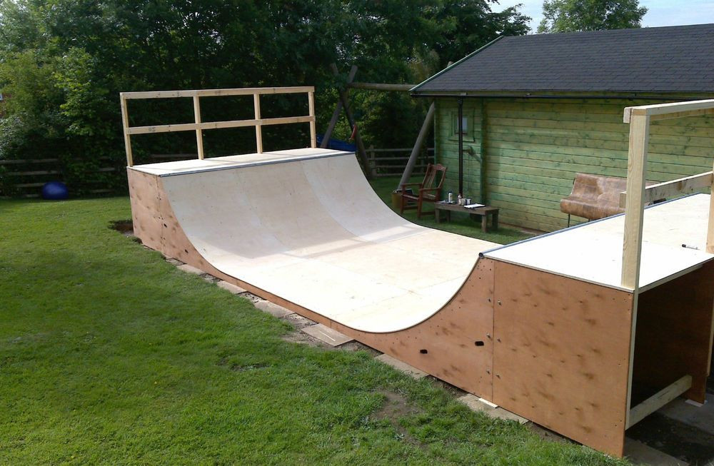 Backyard Mini Ramp
 Details about Flat Packed Mini Ramp Halfpipe Kits By Four