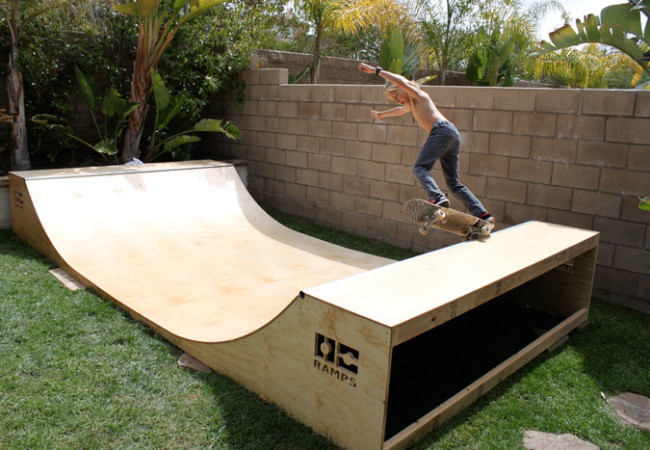 Backyard Mini Ramp
 Garage Mini Ramp Halfpipe Kit 8 Foot For Sale OC Ramps