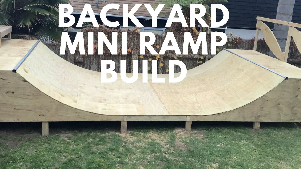 Backyard Mini Ramp
 Back yard Mini Ramp Build 2016