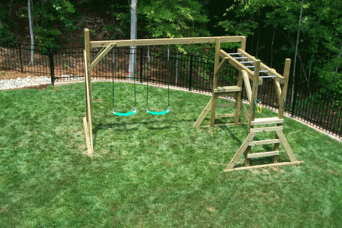 Backyard Monkey Bars
 Backyard Playground