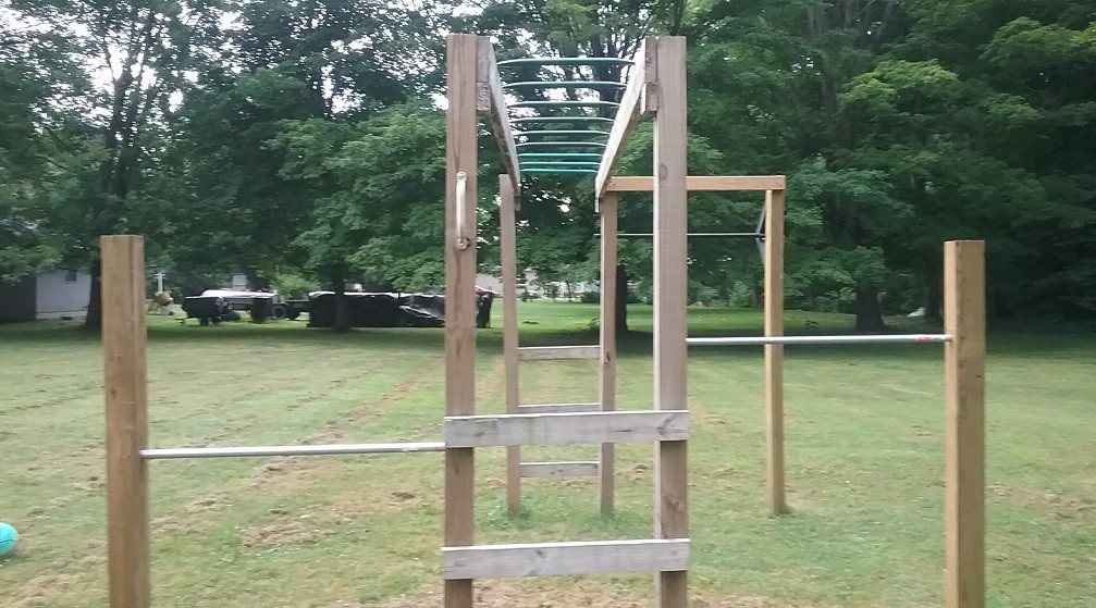 Backyard Monkey Bars
 How To Build Monkey Bars My $100 Backyard Design Action