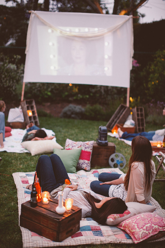 Backyard Movie Night Party Ideas
 Backyard movie night