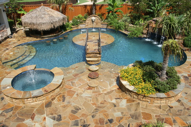 Backyard Paradise Pool
 Backyard Paradise Tropical Pool Dallas by El