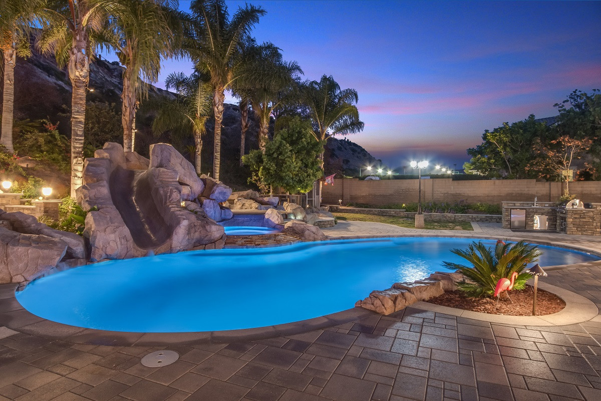 Backyard Paradise Pool
 Landscape Lighting Cabling Controls