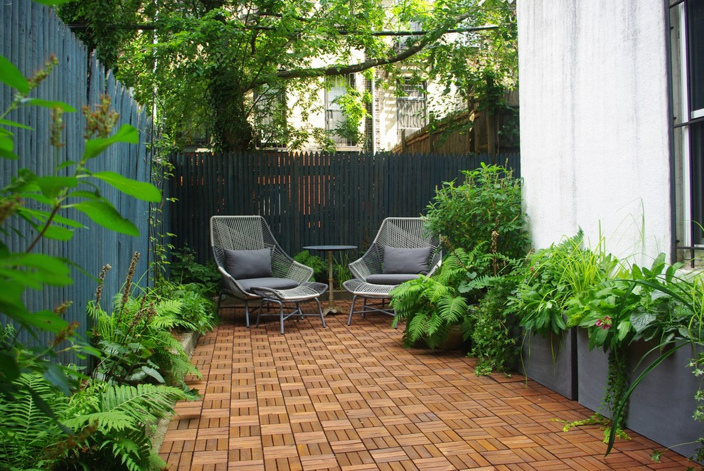 Backyard Park Slope
 Park Slope Backyard Garden II Contemporary Patio New