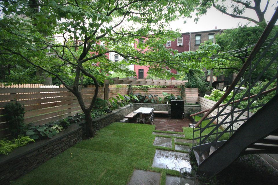 Backyard Park Slope
 Brook Landscape Brownstone Garden Park Slope Park