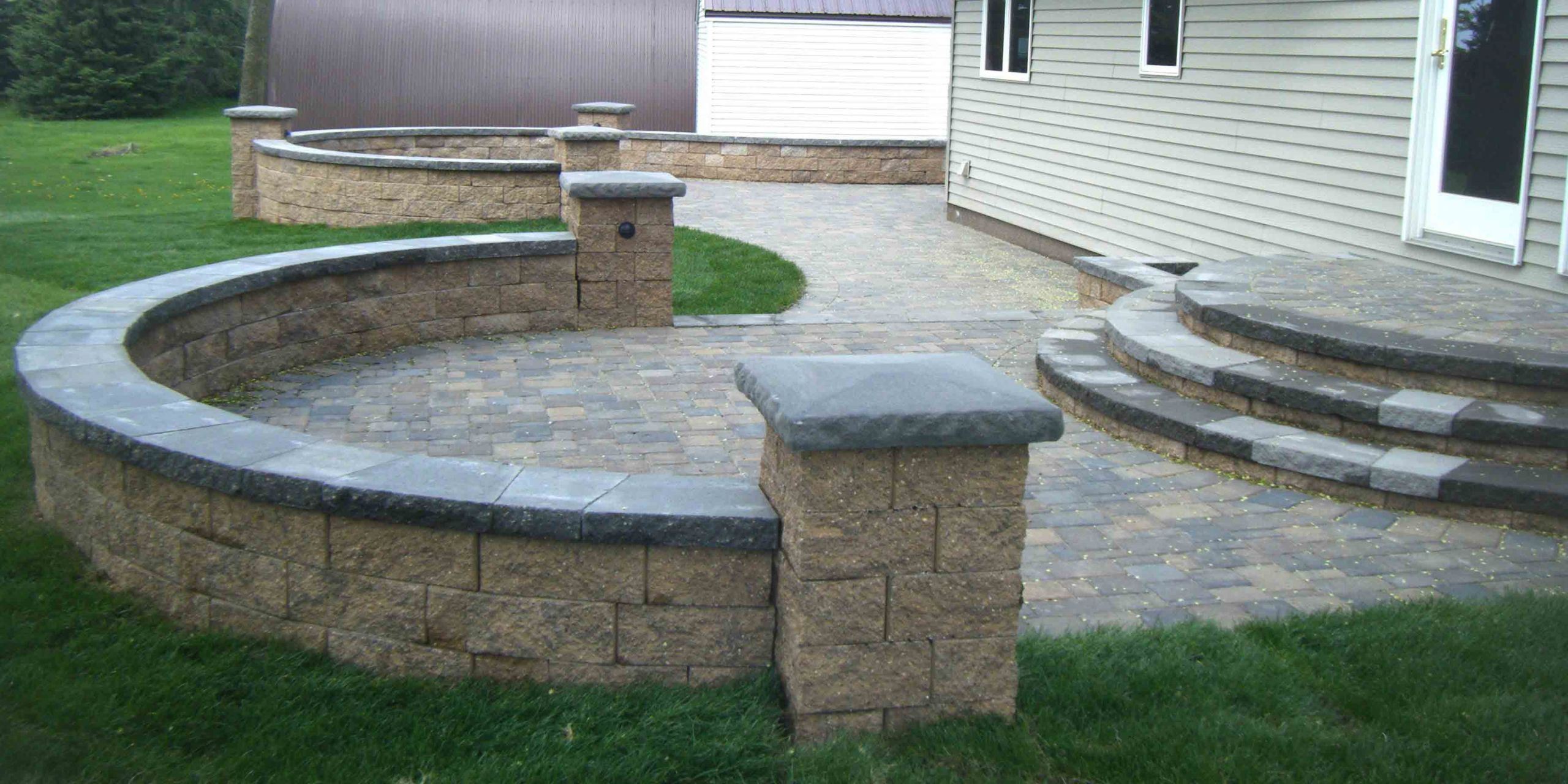 Backyard Patio Paver Design Ideas
 paver patio steps – Leading Edge Landscapes