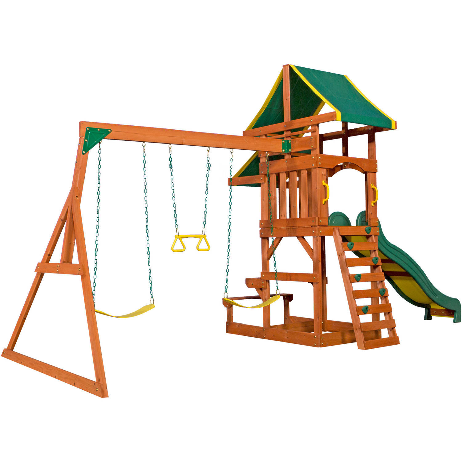 Backyard Playground Set
 Backyard Discovery Tucson Cedar Wooden Swing Set Outdoor