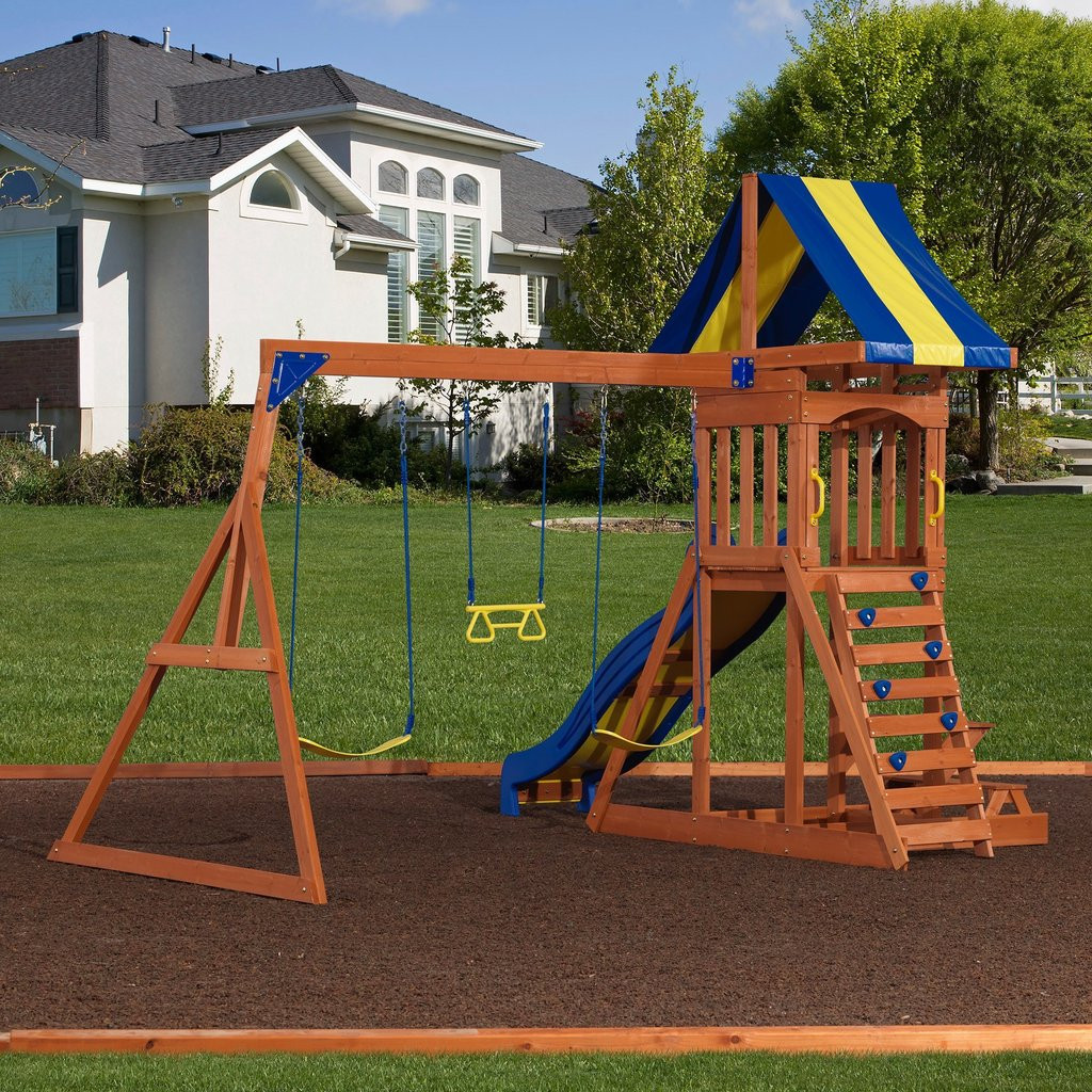 Backyard Playground Set
 Providence Wooden Swing Set Playsets