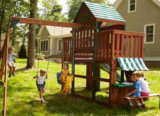 Backyard Playhouse Kits
 Play Fort and Swingset Kids Playhouses 9 Cool Prefab