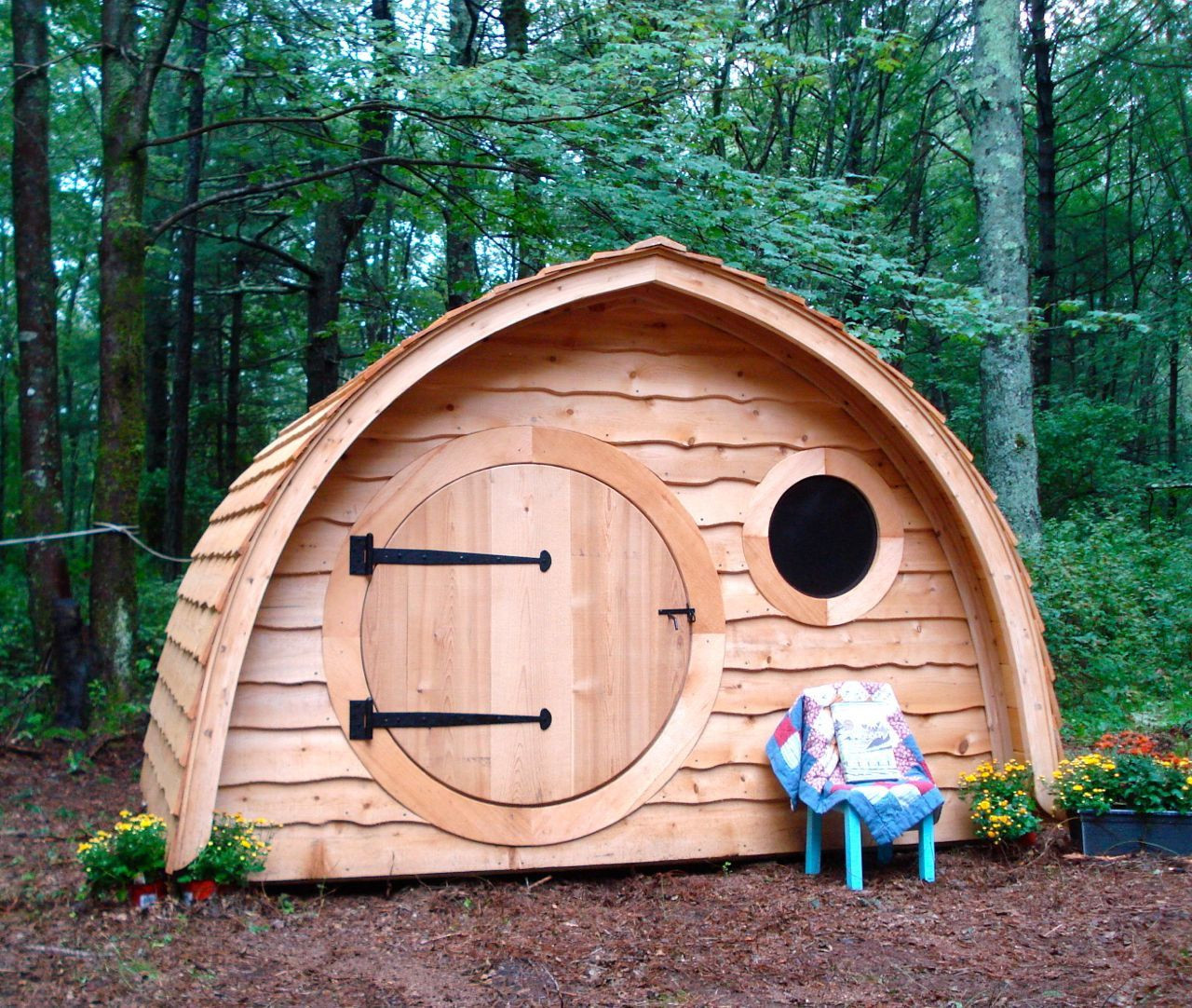 Backyard Playhouse Kits
 Hobbit Hole Playhouse Kit outdoor wooden kids by