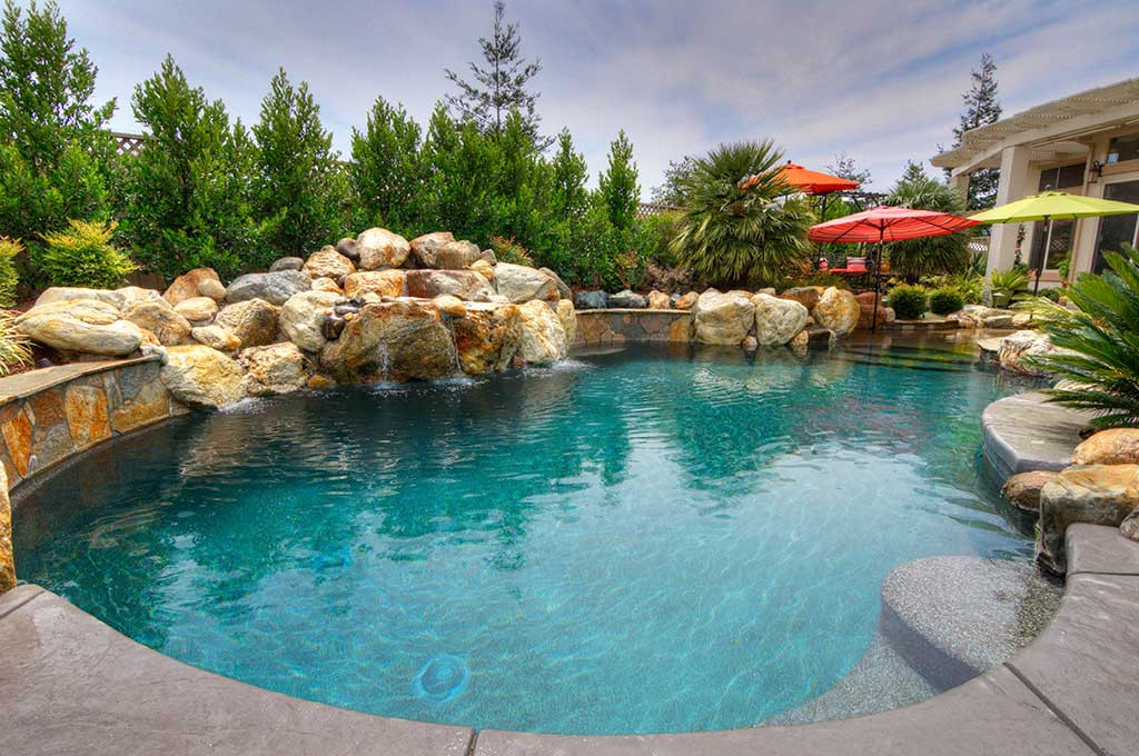 Backyard Pools And Spas
 Backyard Pool Luxury With a Hot Tub Premier Pools and Spas