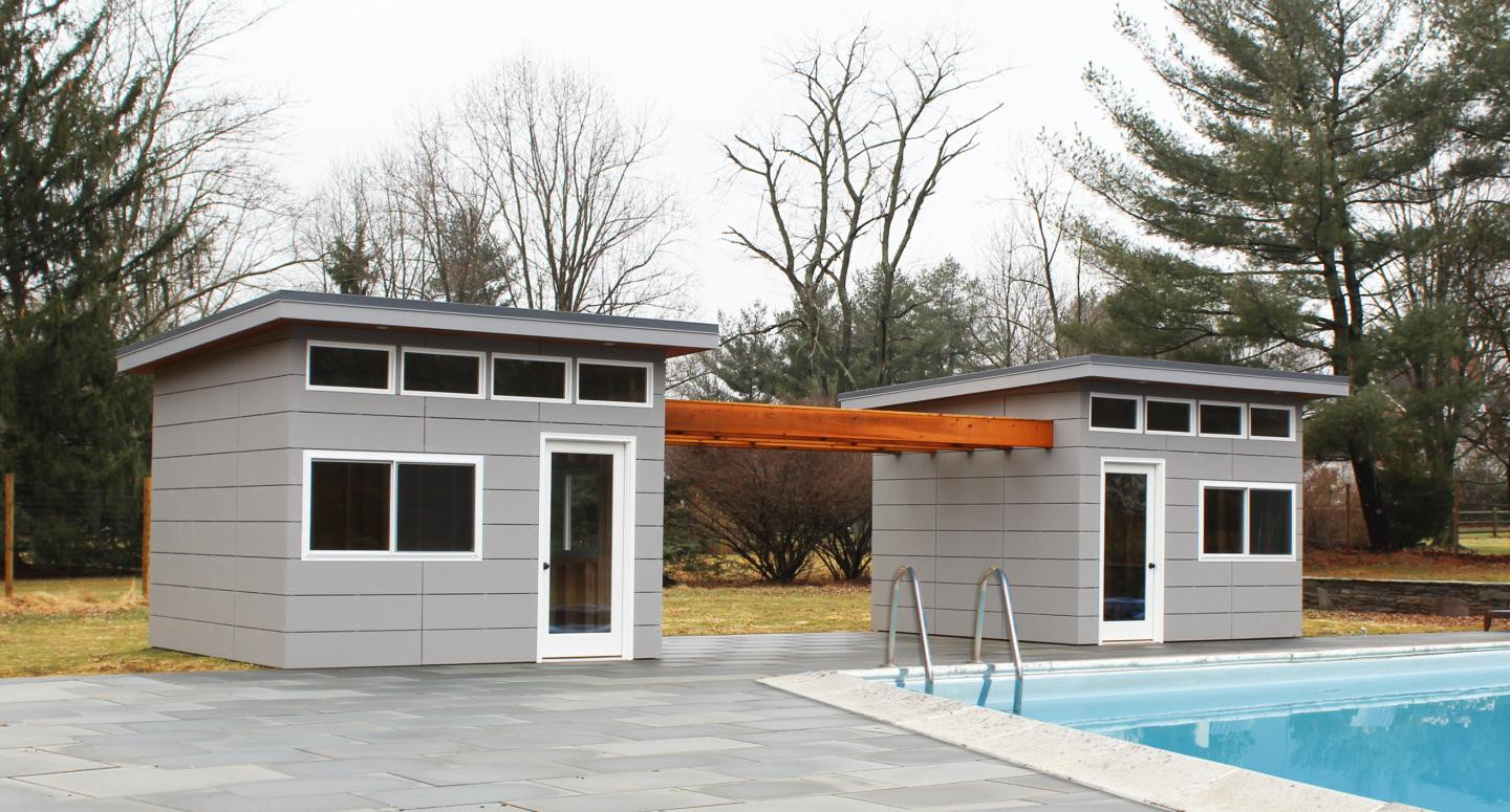 Backyard Public House
 Fabulous Modern Pool House Sheds