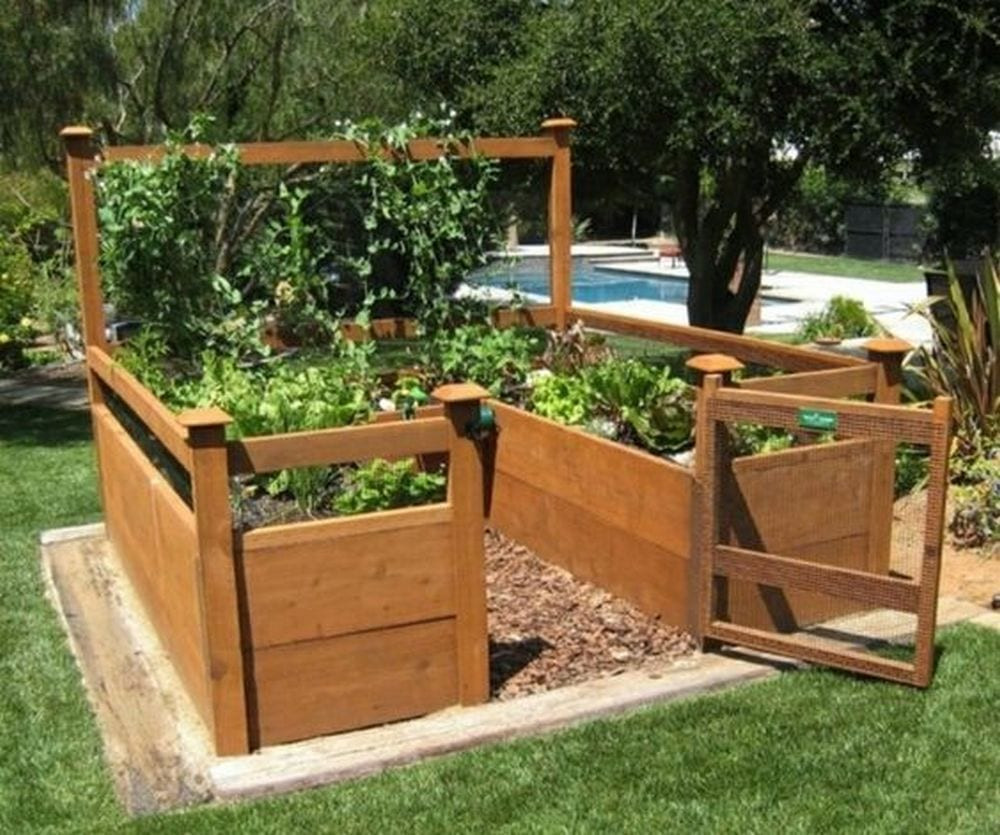Backyard Raised Garden
 DIY Raised and Enclosed Garden Bed – The garden