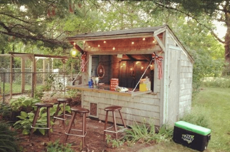 Backyard Shed Man Cave
 For Man Caves Backyard Bar Sheds Are the New Trend