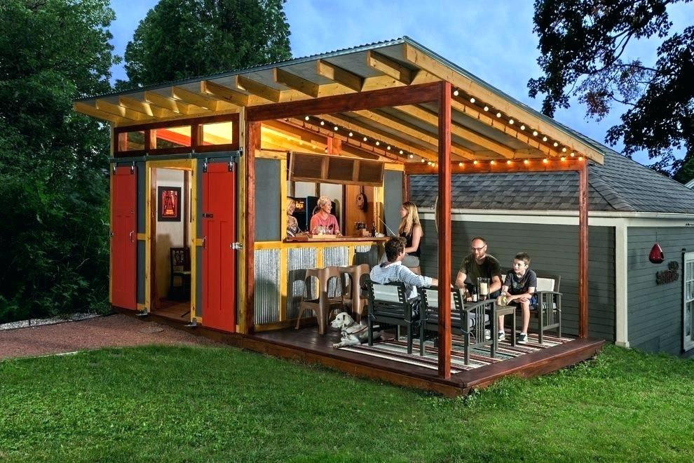 Backyard Shed Man Cave
 Outdoor Man Cave Shed Bar Ideas Farmhouse With Party