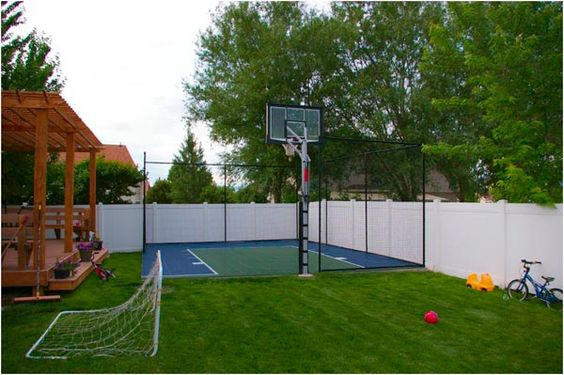 Backyard Sports Court
 Backyard Basketball Court Ideas To Help Your Family Be e