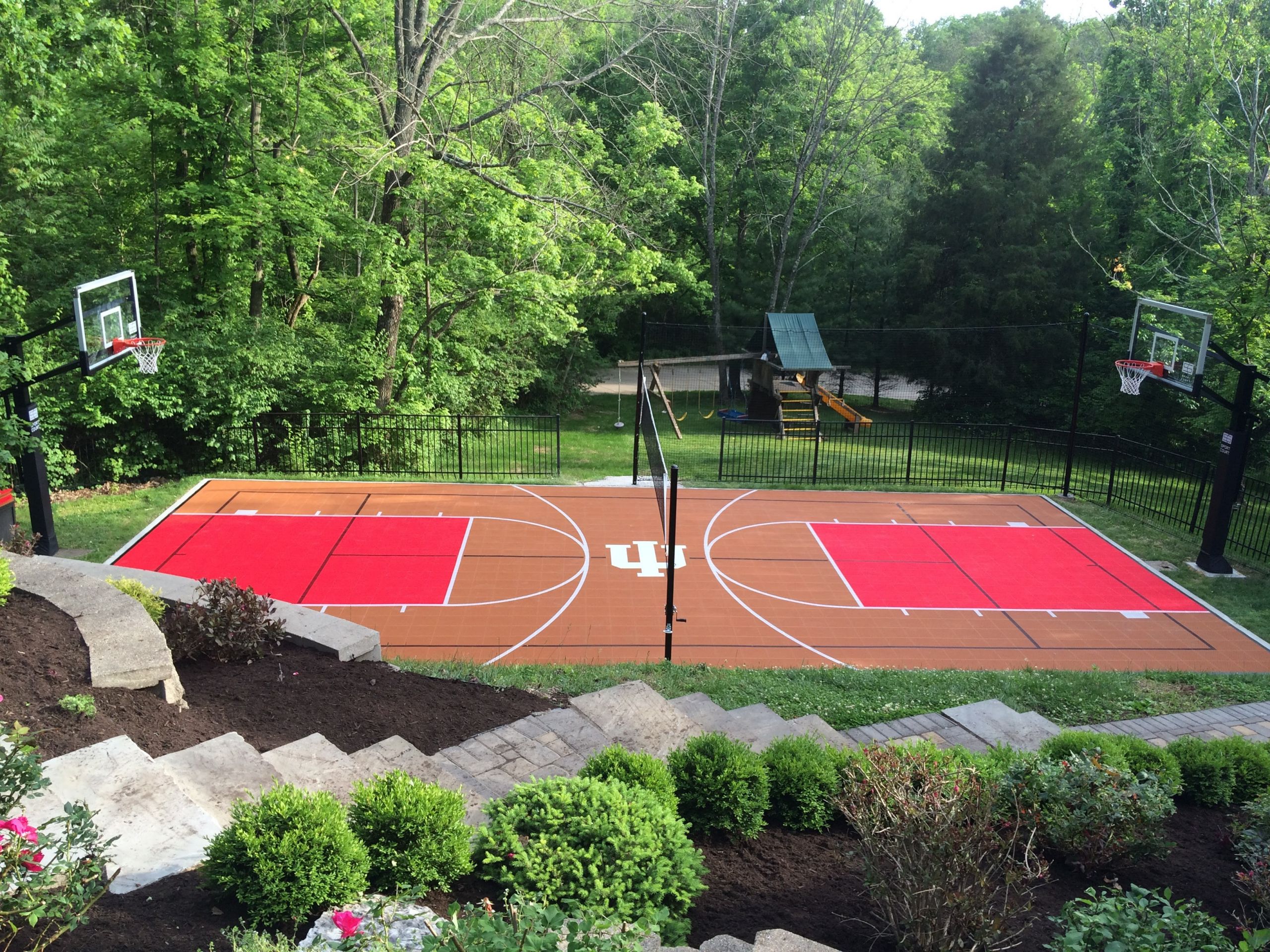 Backyard Sports Court
 Choosing Colors for Your Backyard Court or Home Gym