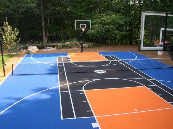 Backyard Sports Court
 Backyard Basketball Court Ideas To Help Your Family Be e