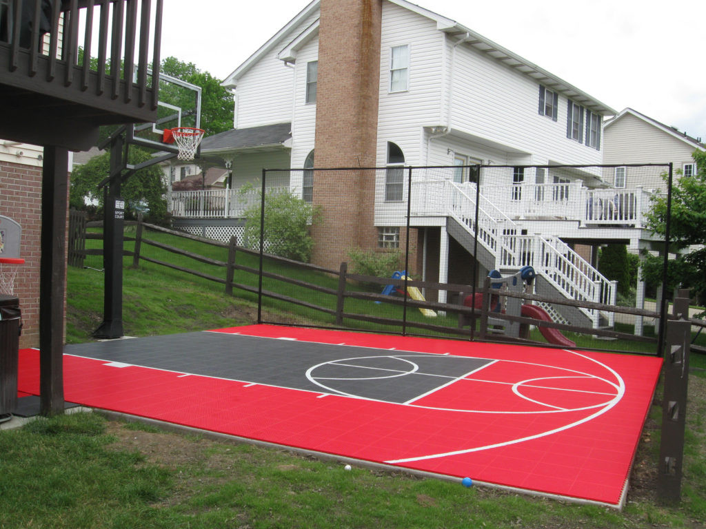 Backyard Sports Court
 Residential Outdoor Backyard Basketball Courts