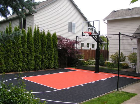 Backyard Sports Court
 Backyard Basketball Court Ideas To Help Your Family Be e