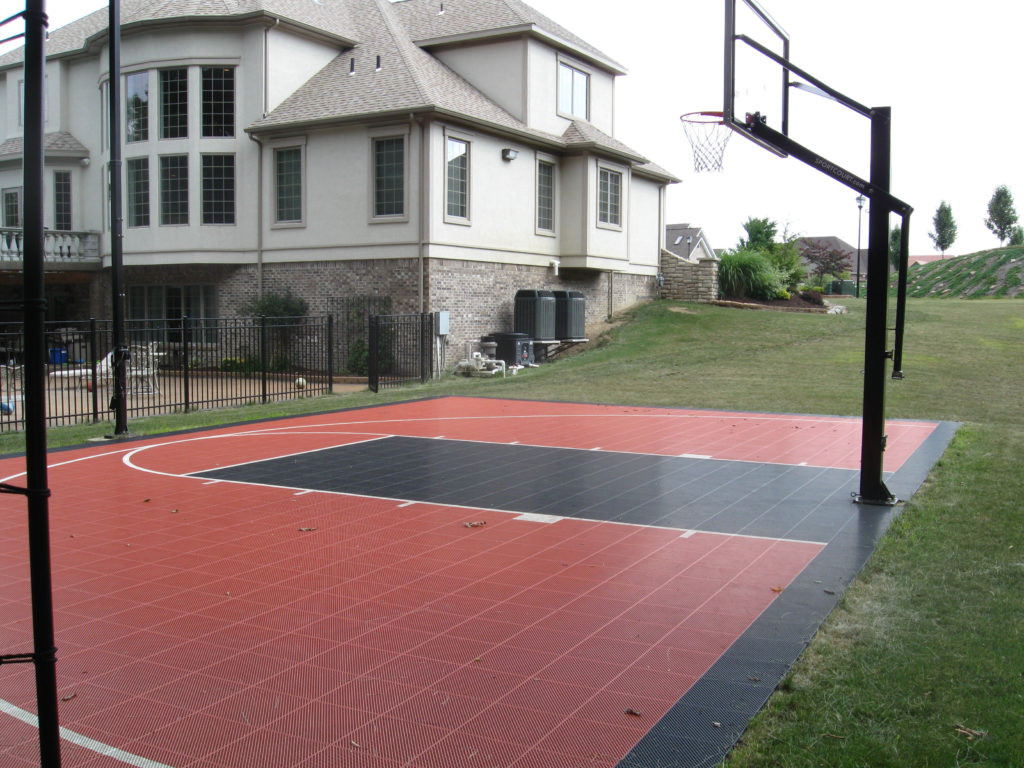 Backyard Sports Court
 Residential Outdoor Backyard Basketball Courts