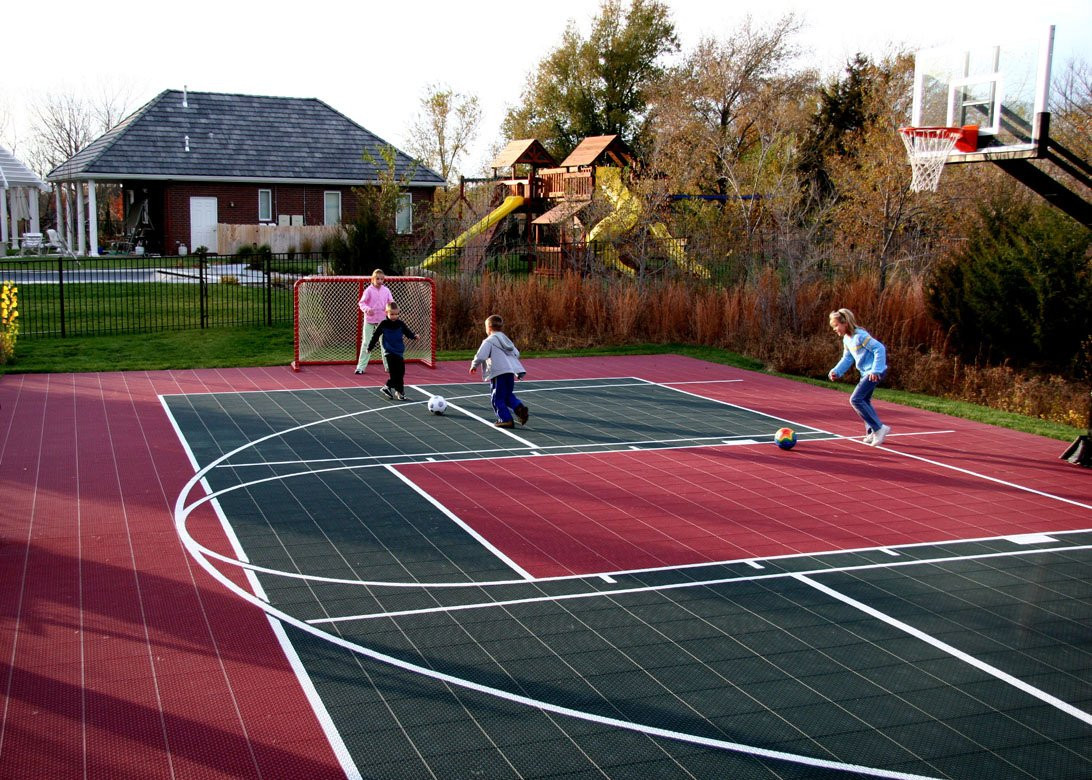 Backyard Sports Court
 Multi Game Courts at Basketball Goals