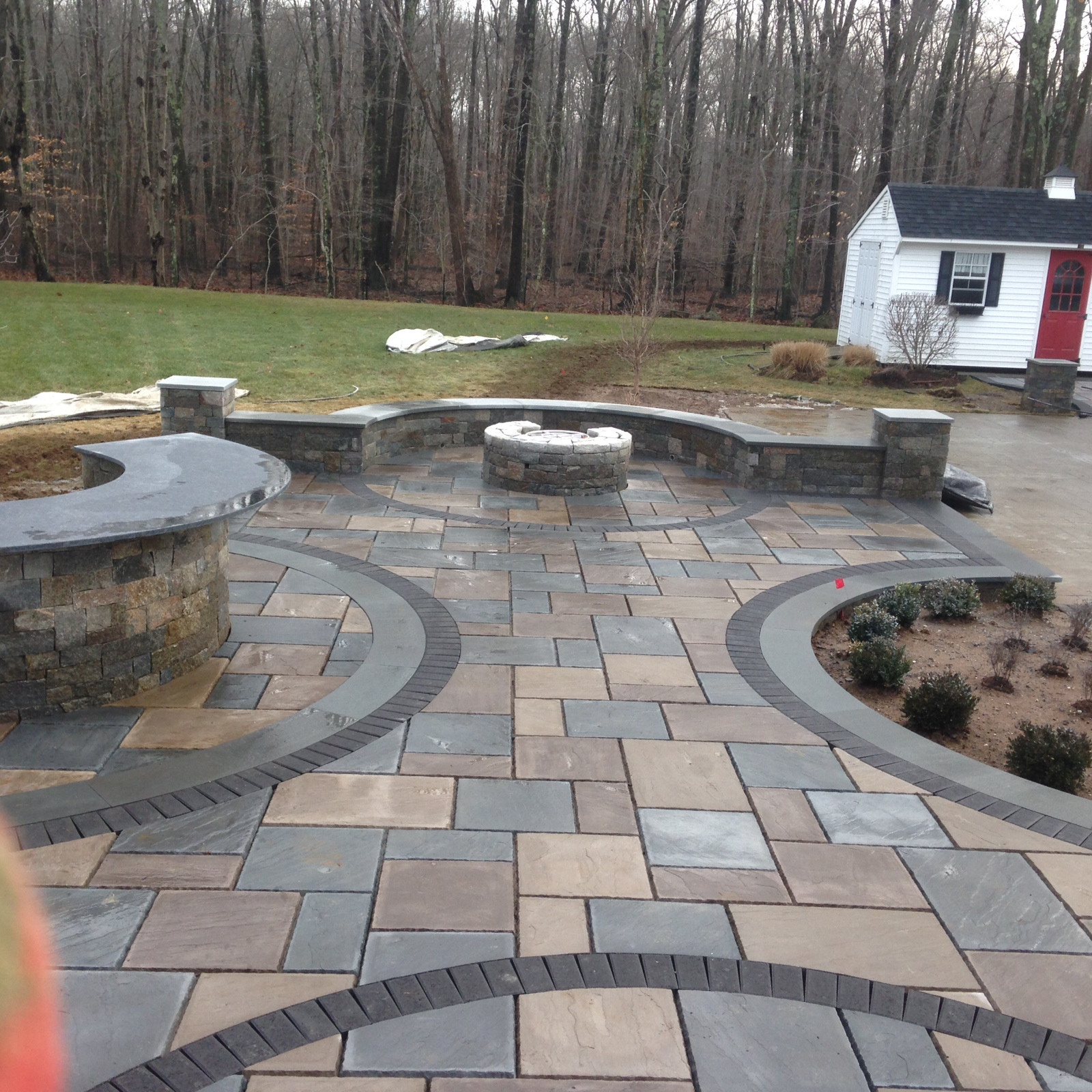 Backyard Stone Patio
 Patios Bluestone Pavers Gallery Torrison Stone