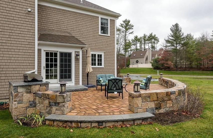 Backyard Stone Patio
 33 Stone Patio Ideas Designing Idea