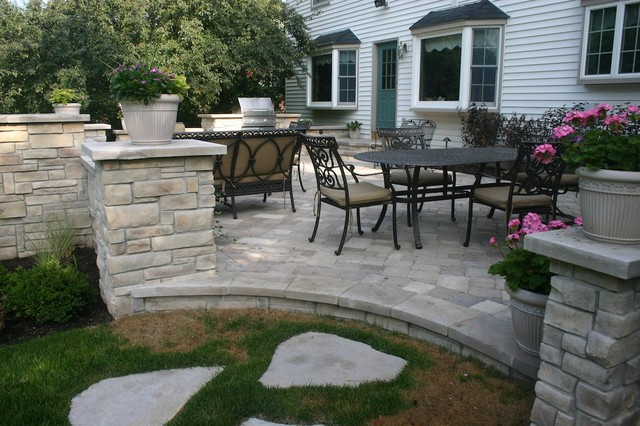 Backyard Stone Patio
 Exterior Stone for Backyard Projects Traditional Patio