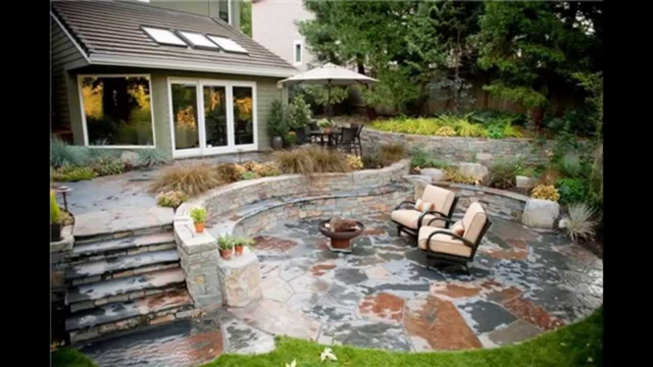 Backyard Stone Patio
 Stone patio ideas