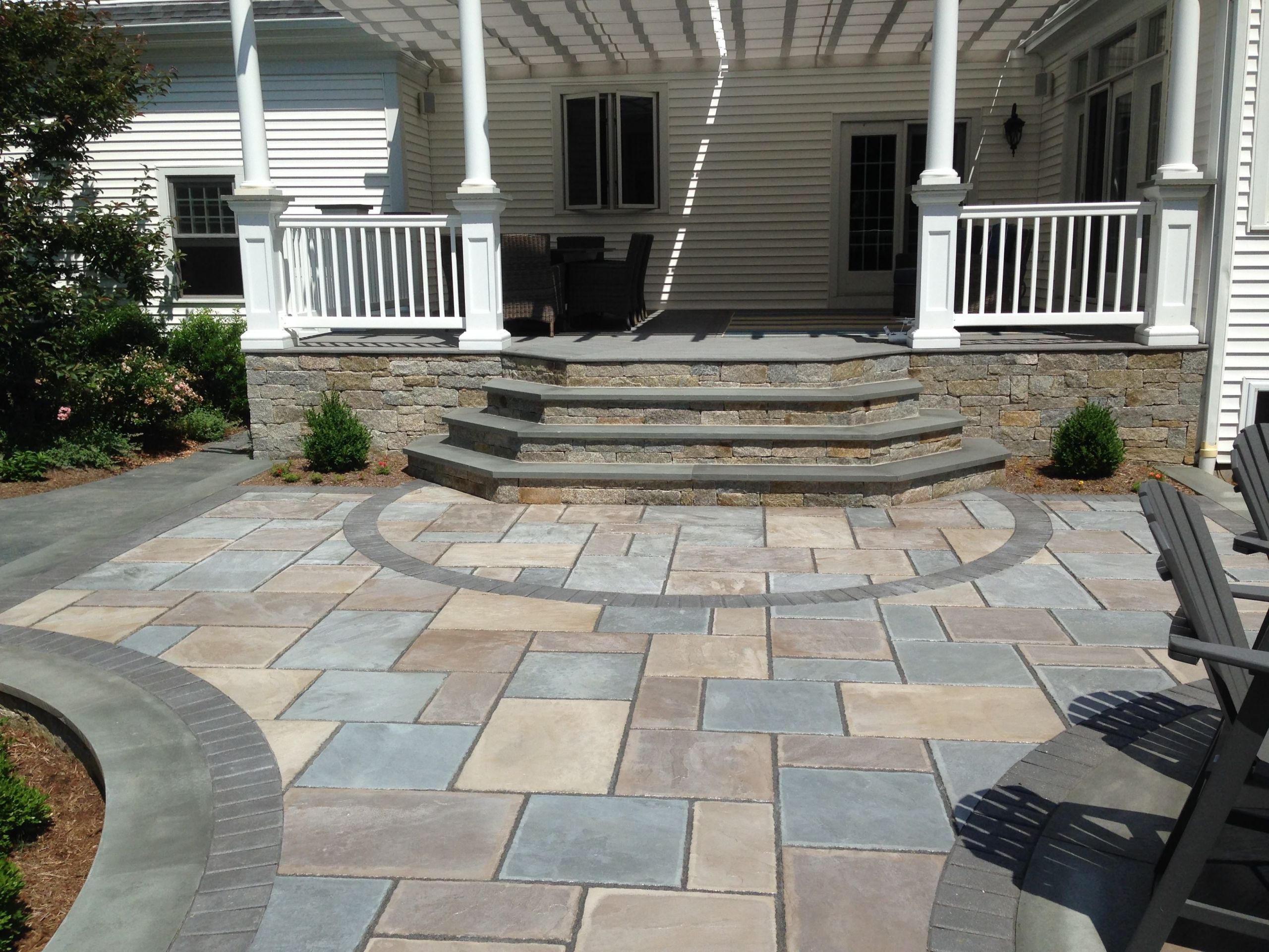 Backyard Stone Patio
 Patios Bluestone Pavers Gallery Torrison Stone