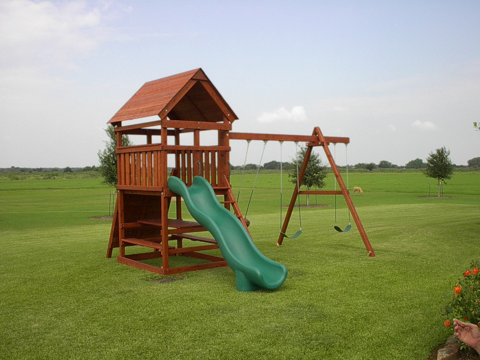 Backyard Swingset Plans
 Triton Playset DIY Wood Fort and Swingset Add on Plans