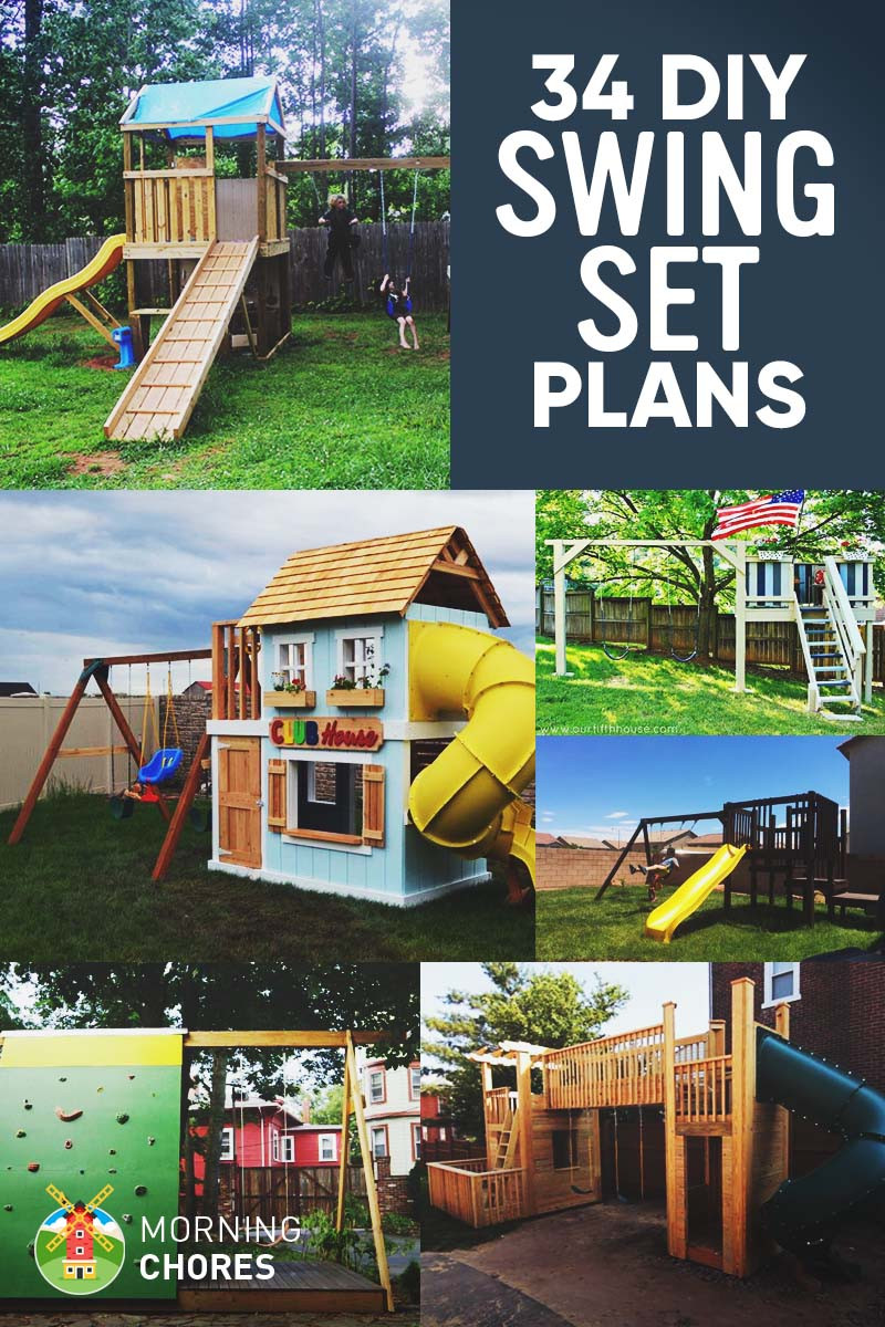 Backyard Swingset Plans
 34 Free DIY Swing Set Plans for Your Kids Fun Backyard