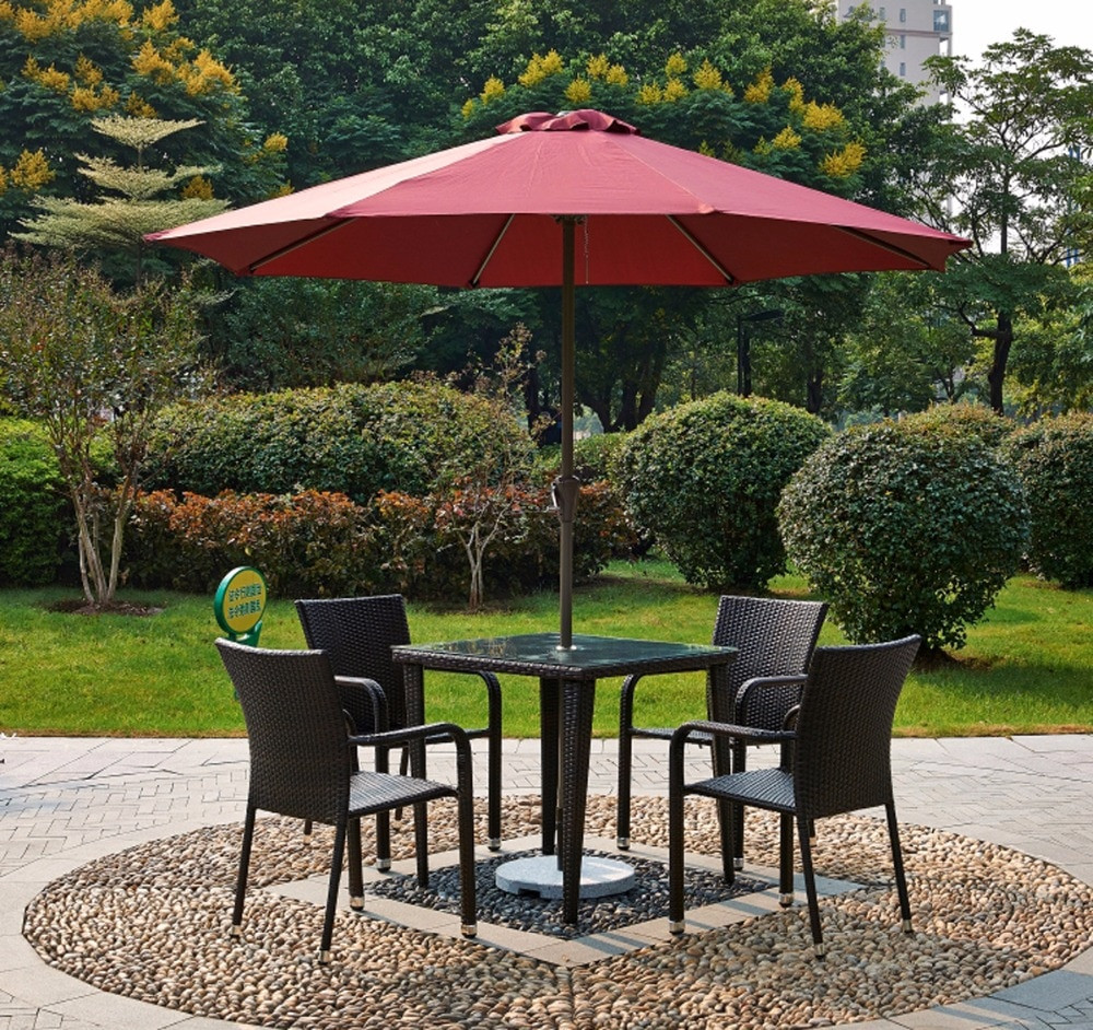 Backyard Table And Chairs
 courtyard garden chairs leisure outdoor sun umbrellas