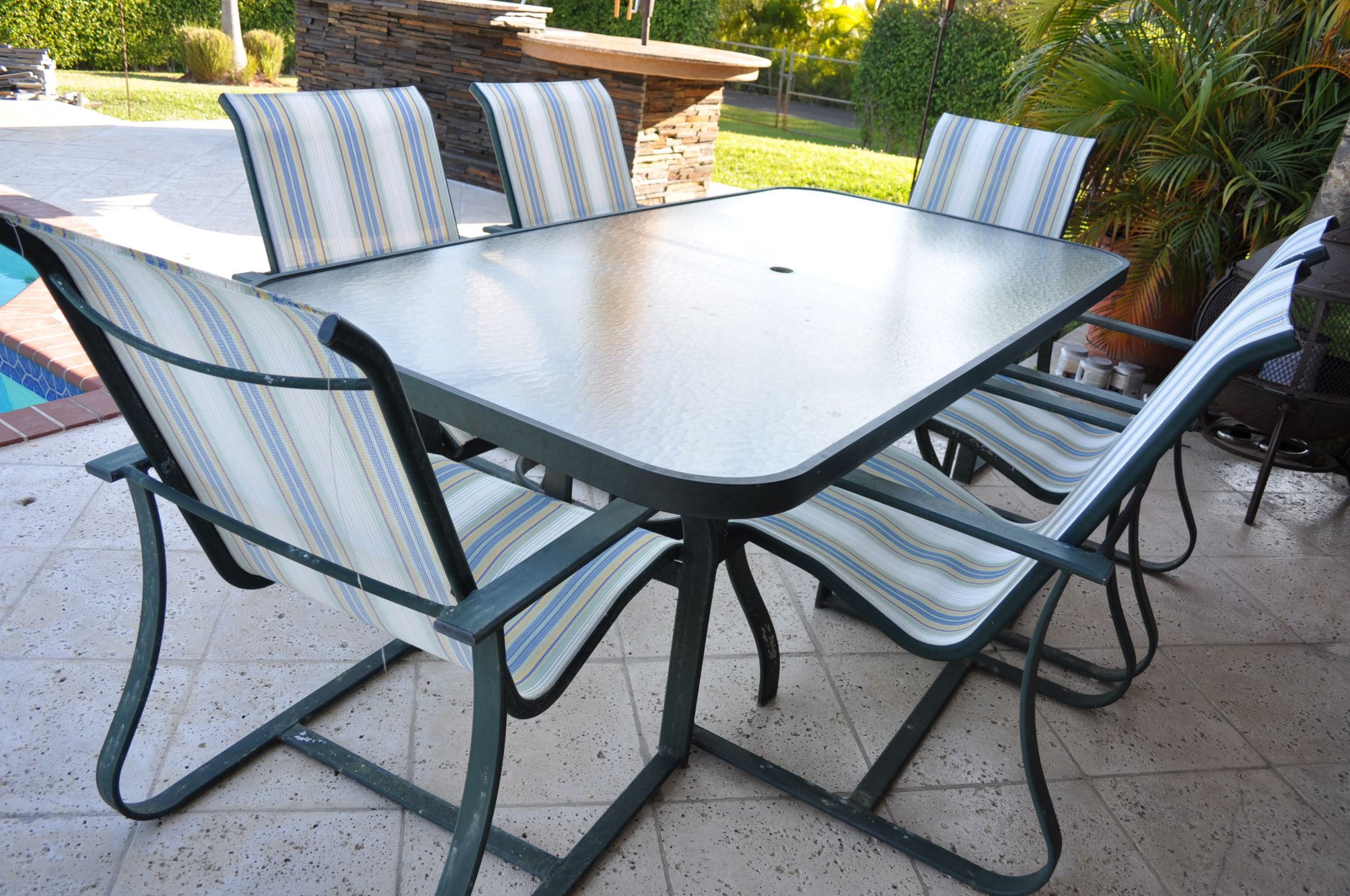 Backyard Table And Chairs
 Patio furniture table and 6 chairs The Hull Truth