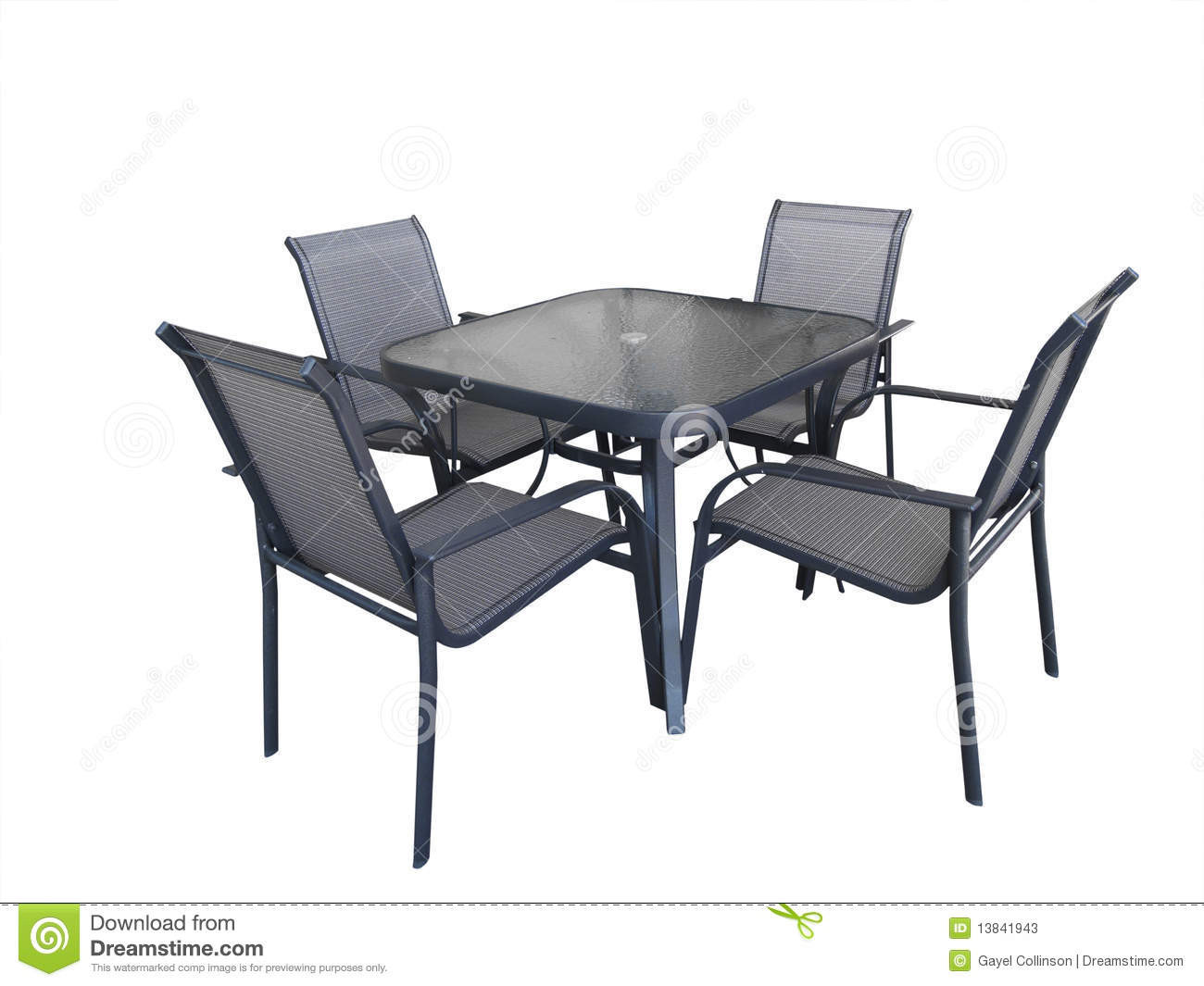 Backyard Table And Chairs
 Outdoor Glass Table And Chairs Stock Image Image of