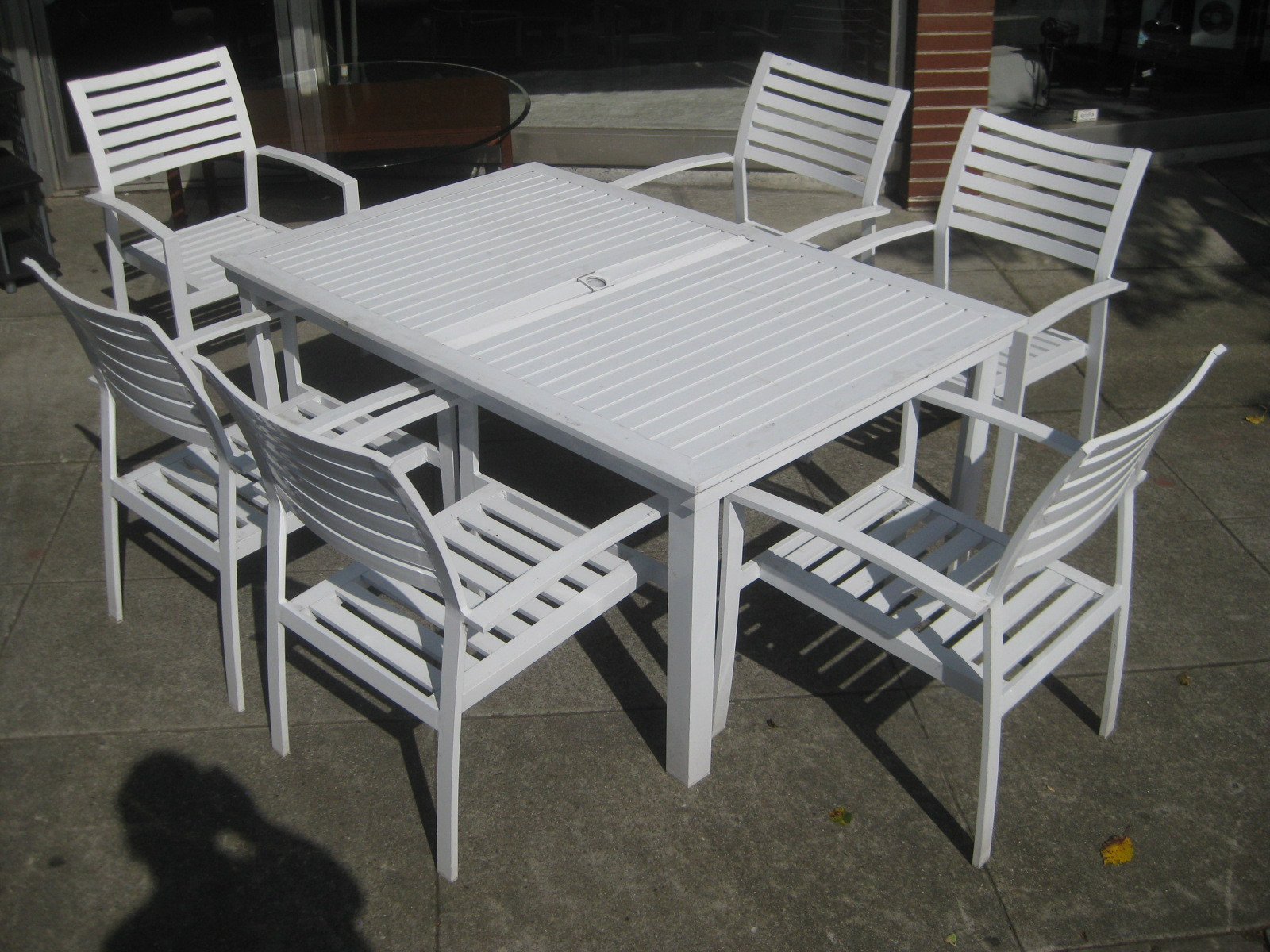 Backyard Table And Chairs
 UHURU FURNITURE & COLLECTIBLES SOLD Metal Garden Table