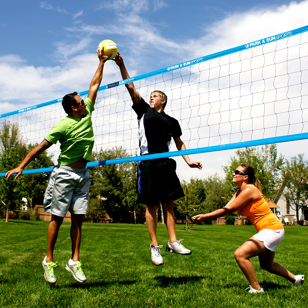 Backyard Volleyball Set
 Park & Sun Sports Tournament Flex 1000 Portable Outdoor