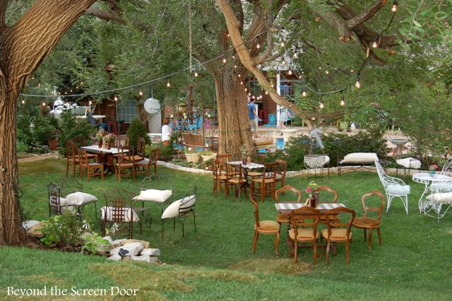 Backyard Wedding Receptions
 Backyard Wedding Reception Sonya Hamilton Designs