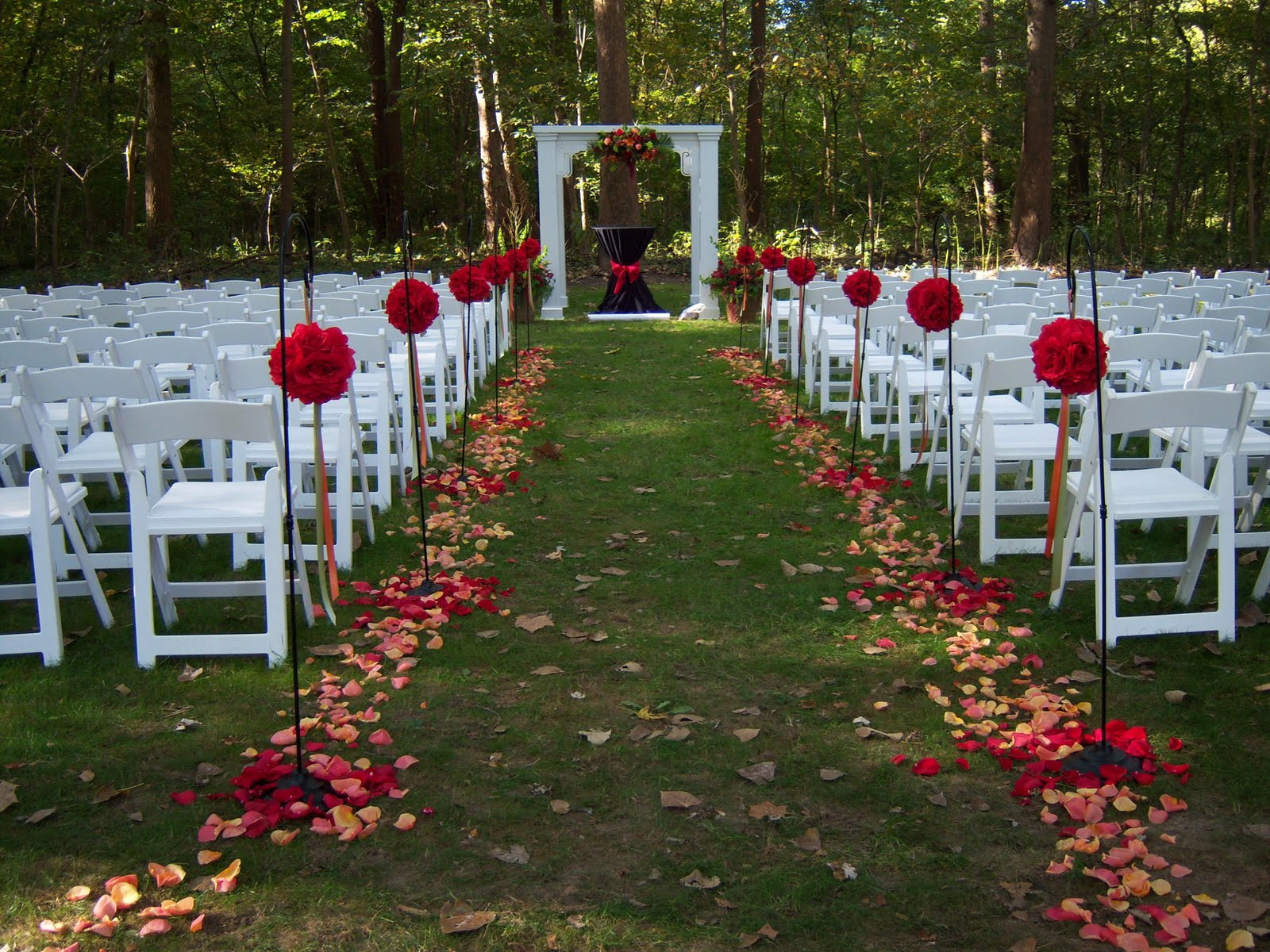 Backyard Wedding Themes
 Lovely Weddings Fall Outdoor Wedding