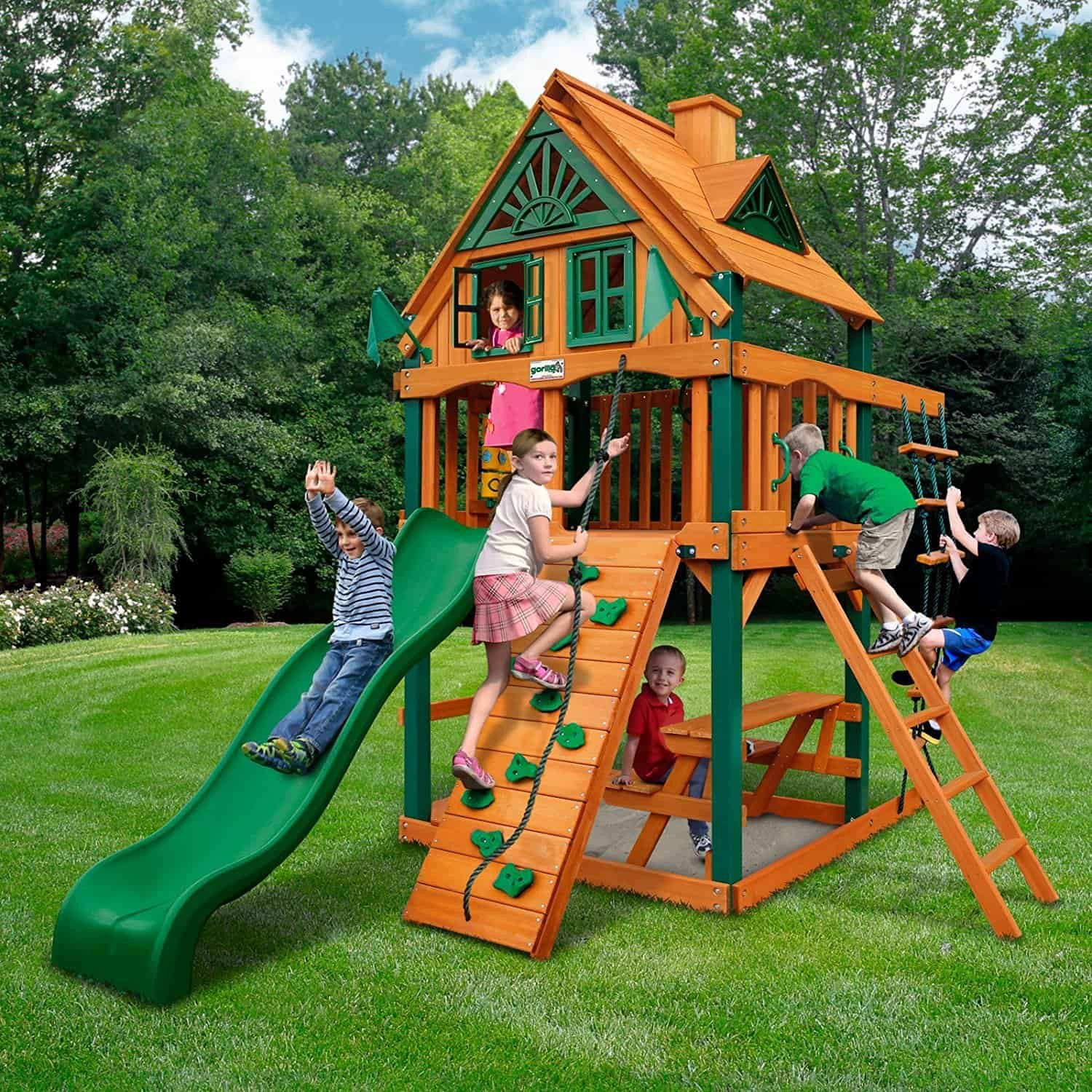 Backyard Wooden Play Sets
 Swing Sets for Small Yards The Backyard Site