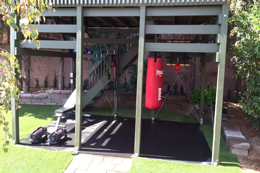 Backyard Workout Ideas
 1 2" Rubber Gym Tiles