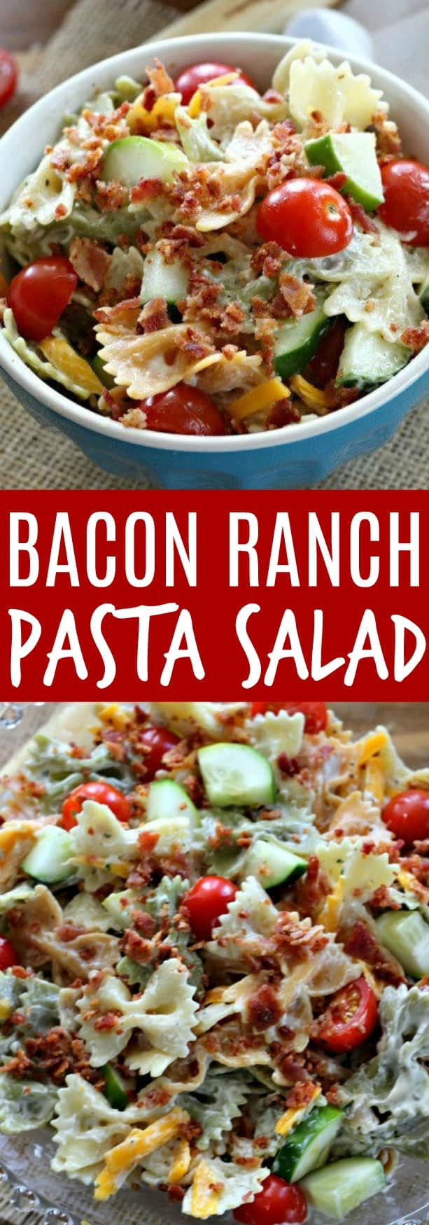Bacon Ranch Pasta Salad
 Bacon Ranch Pasta Salad Belle of the Kitchen