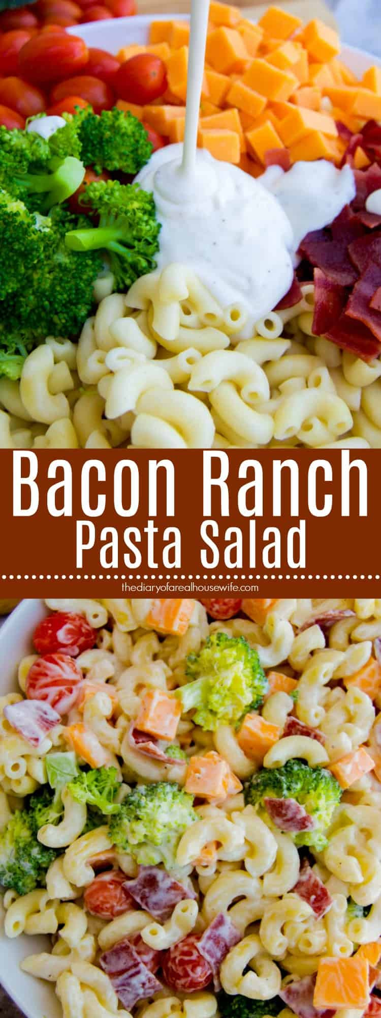 Bacon Ranch Pasta Salad
 Bacon Ranch Pasta Salad The Diary of a Real Housewife
