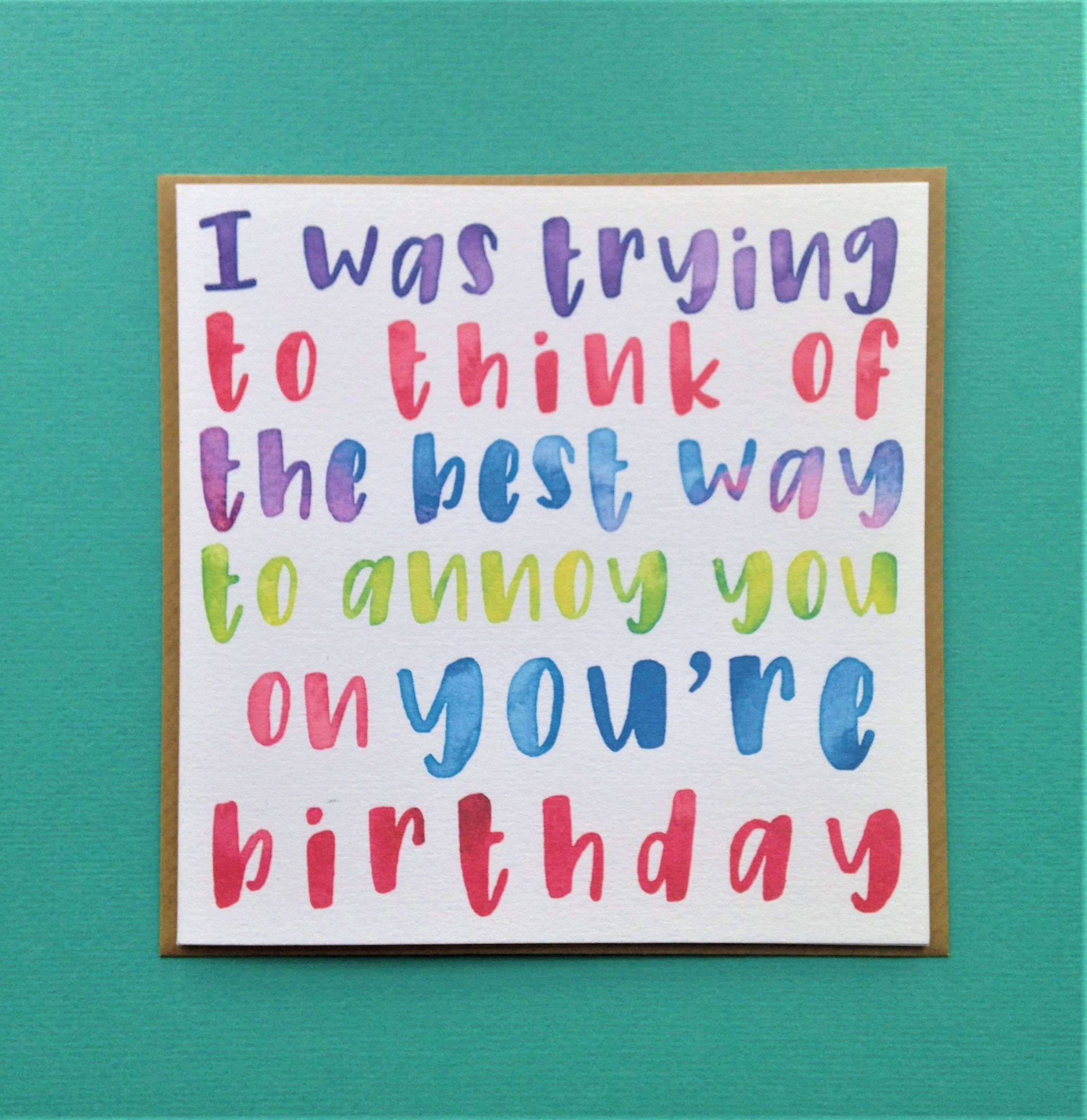 Bad Birthday Quotes
 Bad Grammar Birthday Card