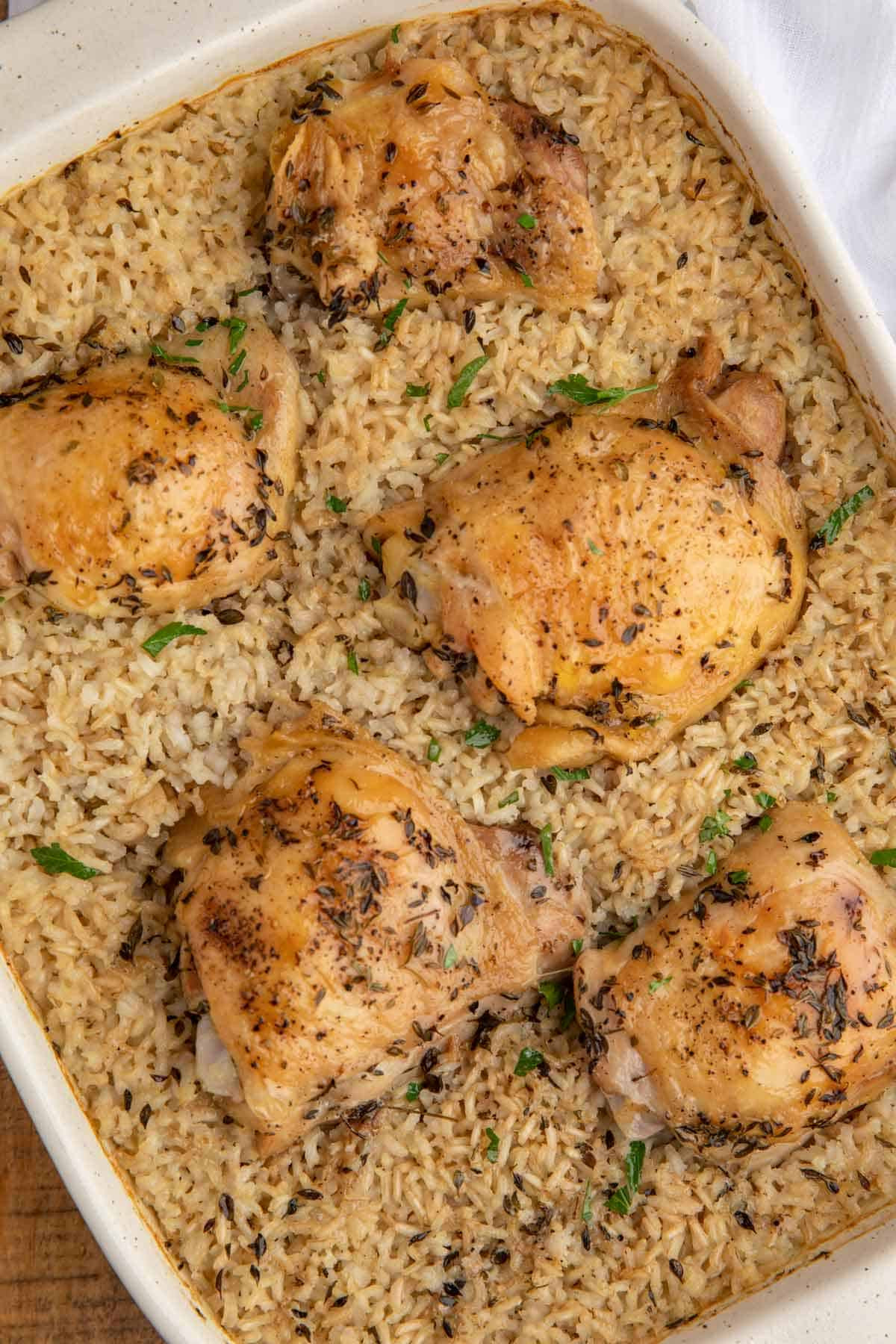 Baked Chicken And Rice With Chicken Broth
 The Perfect Oven Baked Chicken and Rice Dinner then Dessert